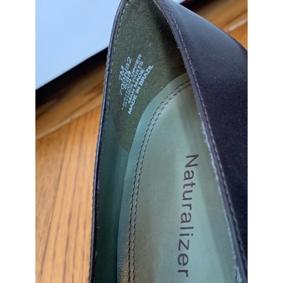 Naturalizer Leather Closed Toe Platform Heels Brown Size 7 - Picture 4 of 5